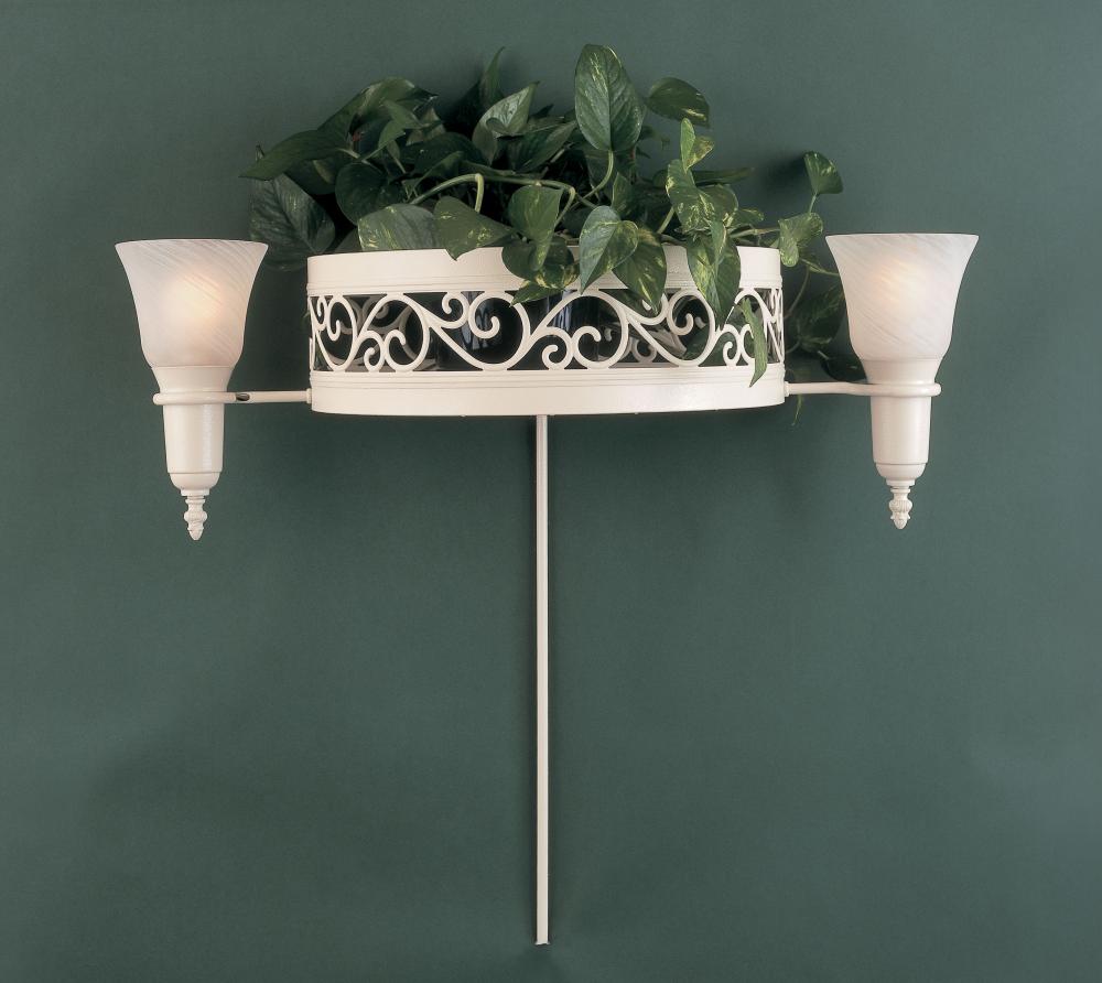2-LITE WALL BRACKET /POT HOLDER